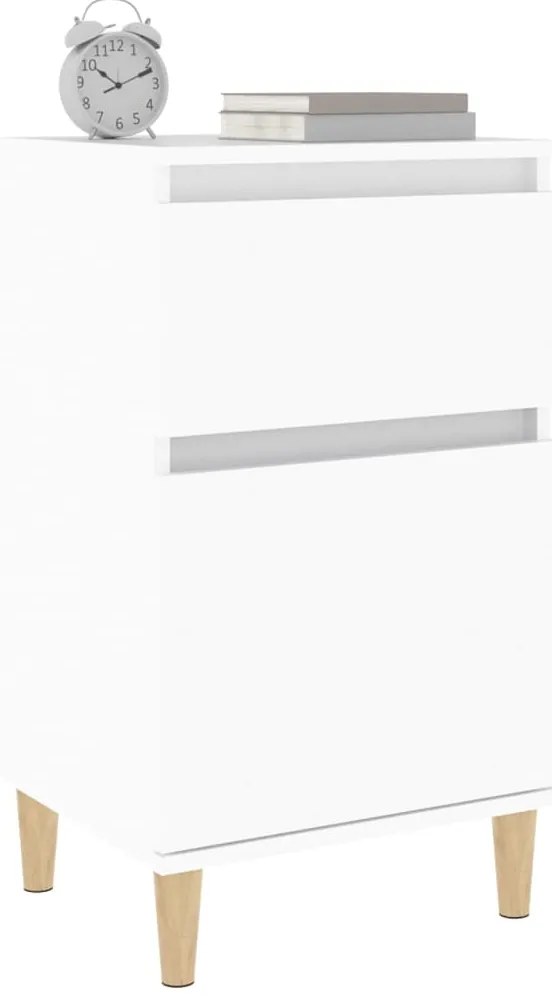 Mesa de cabeceira 40x35x70 cm branco