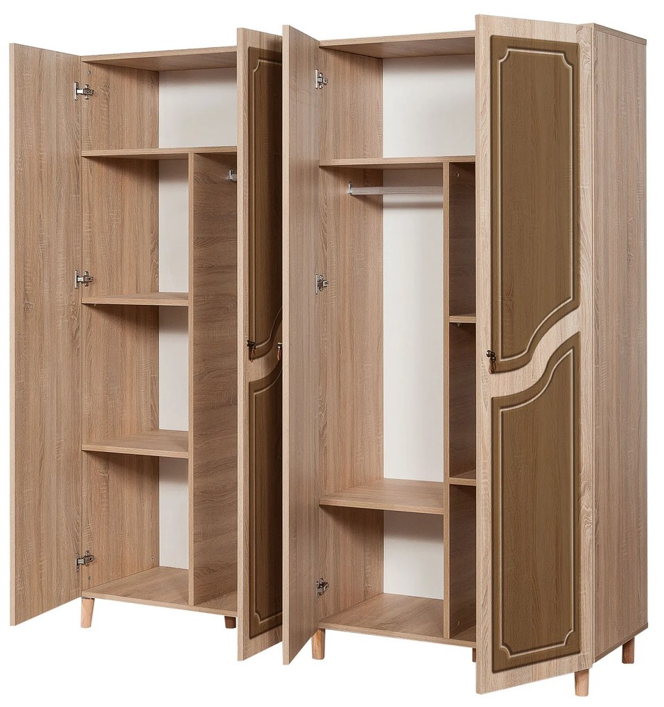 Guarda-roupa Imaj – Carvalho Sonoma – 180x192x52 cm
