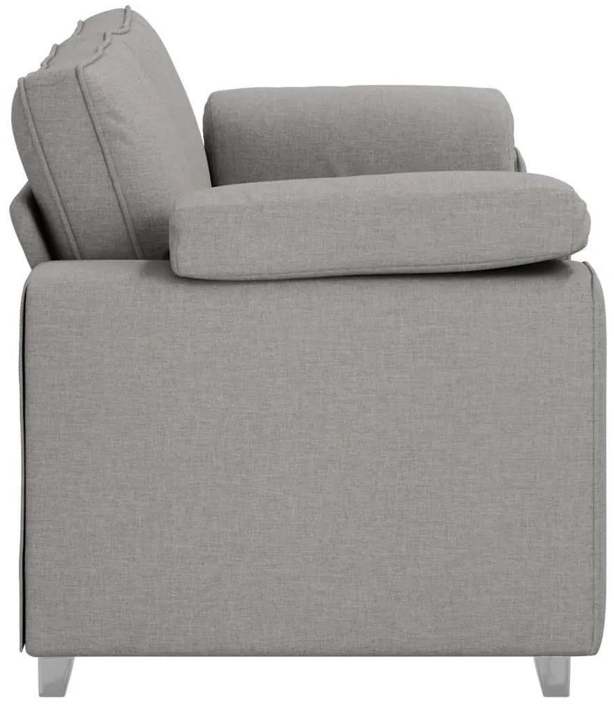 Sofá Loveseat - Cinza Claro, 140 cm Tecido