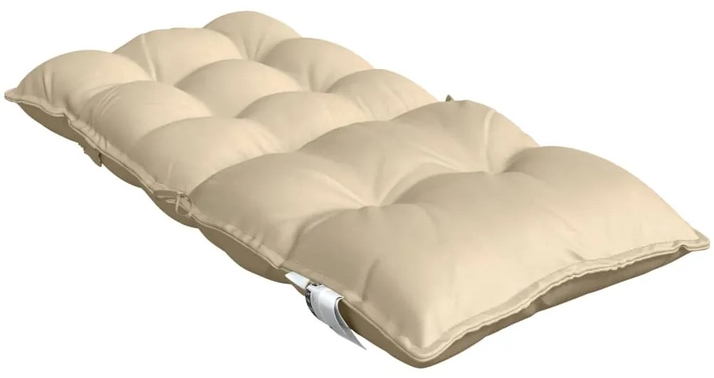 Almofadões cadeira encosto baixo 4 pcs tecido oxford bege