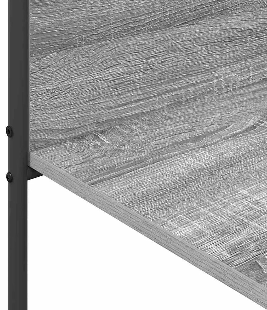 Cabideiro com Prateleiras Cinzento Sonoma 120x44x160 cm Madeira de Eng