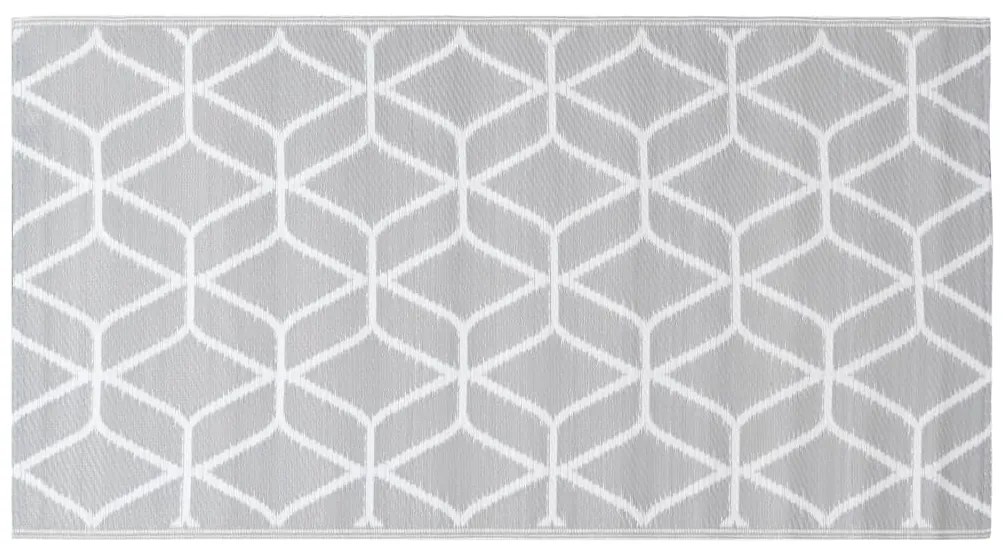 Tapete de exterior 190x290 cm ARAKIL PP cinzento