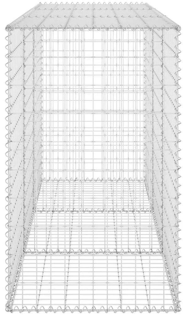 Muro gabião com tampas aço galvanizado 200x60x100 cm