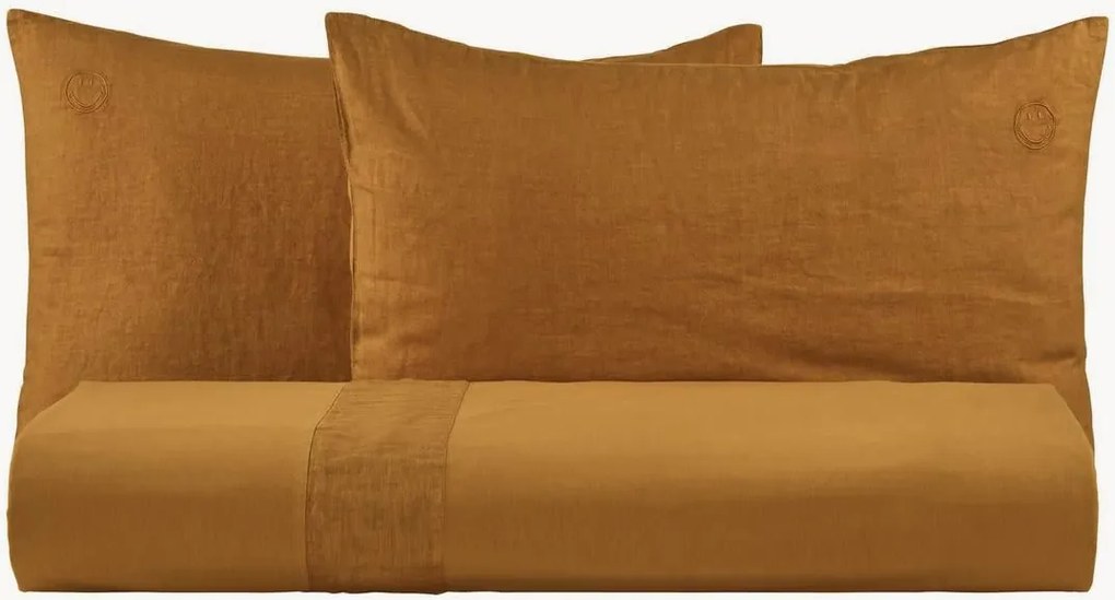 Conjunto de roupa de cama em algodão Smiley Face