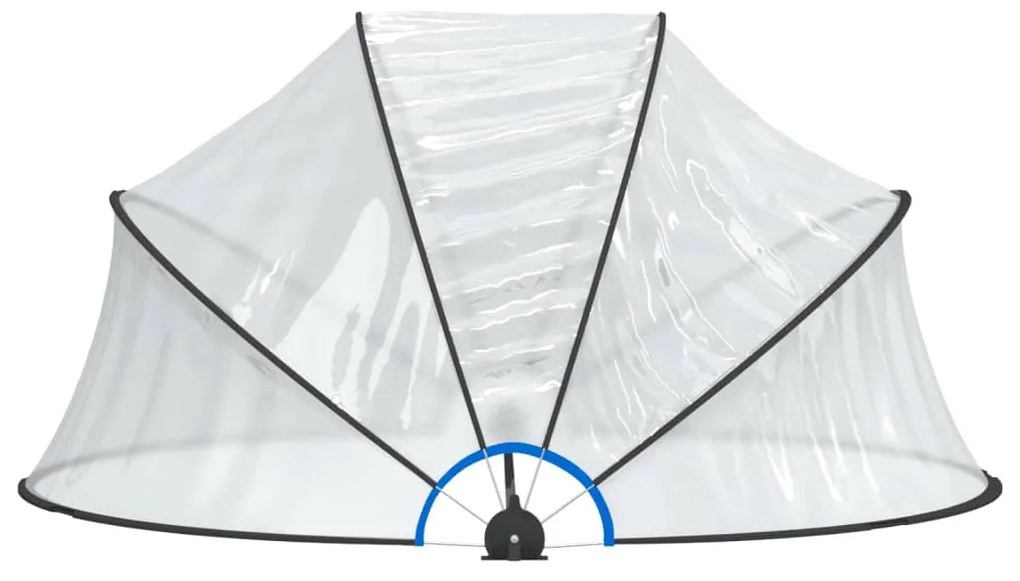 Cúpula de piscina redonda 315x158 cm PVC