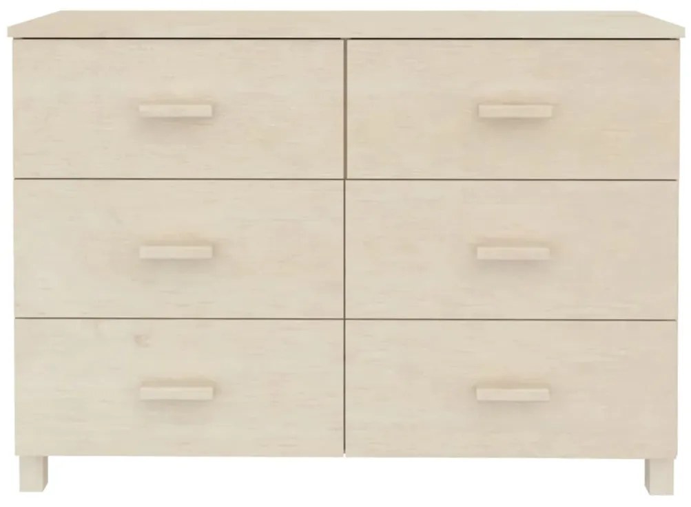 Aparador HAMAR 113x40x80 cm pinho maciço castanho-mel