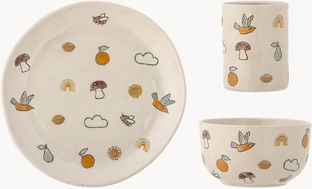 Conjunto de loiça para crianças Agnes, conjunto de 3