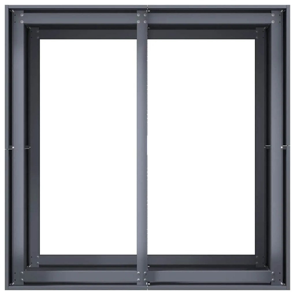 Vaso floreira 80x80x80 cm aço antracite
