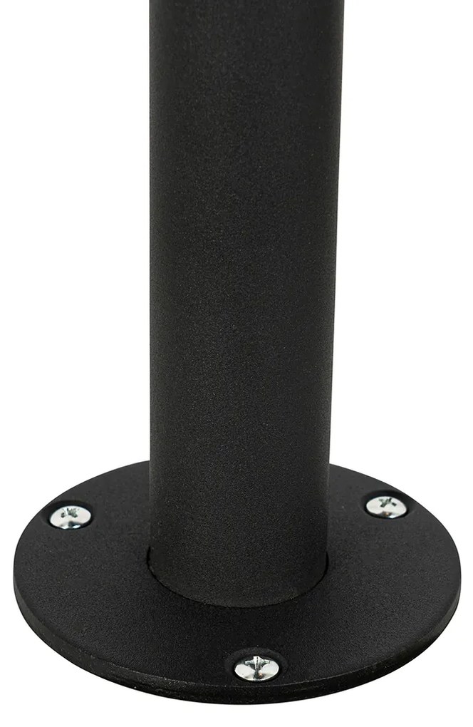 Lanterna moderna preta com vidro transparente 100 cm IP44 - Sfera Moderno