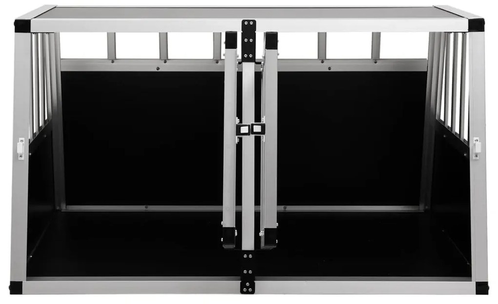 Transportadora para cães com porta dupla 89x69x50 cm