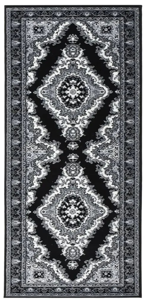 vidaXL Passadeira 80x150 cm polipropileno preto