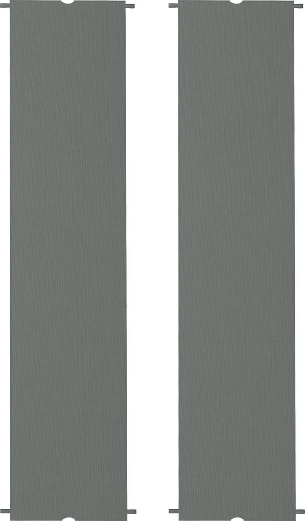 Conjunto de 2 telas de substituição para pérgula retrátil (NÃO INCLUIDA) de 4,9 x 1,2 m, para pérgula de 3 x 3 m, em poliéster com proteção UV, cinzen