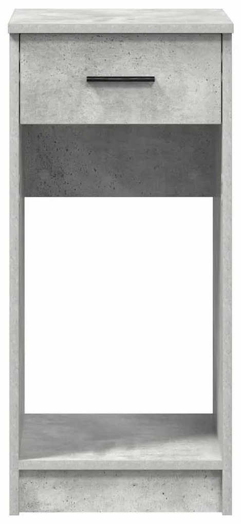 Suporte torre computador com gaveta 35x45x77cm cinzento cimento