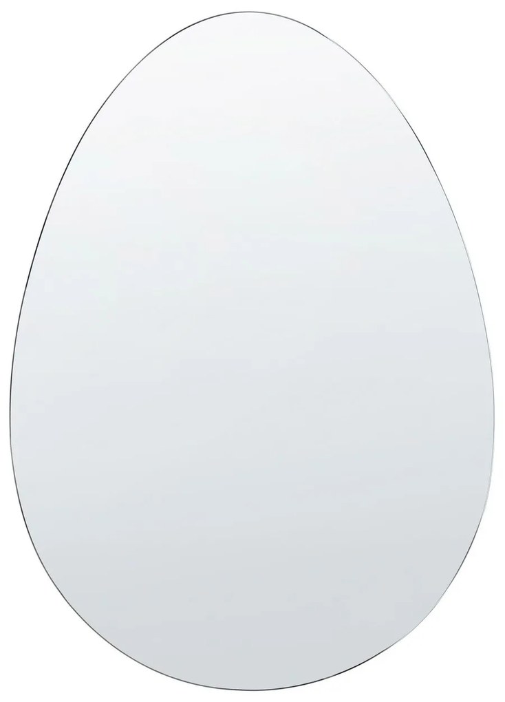 Espelho de parede prateado 50 x 70 cm MONTRESOR Beliani