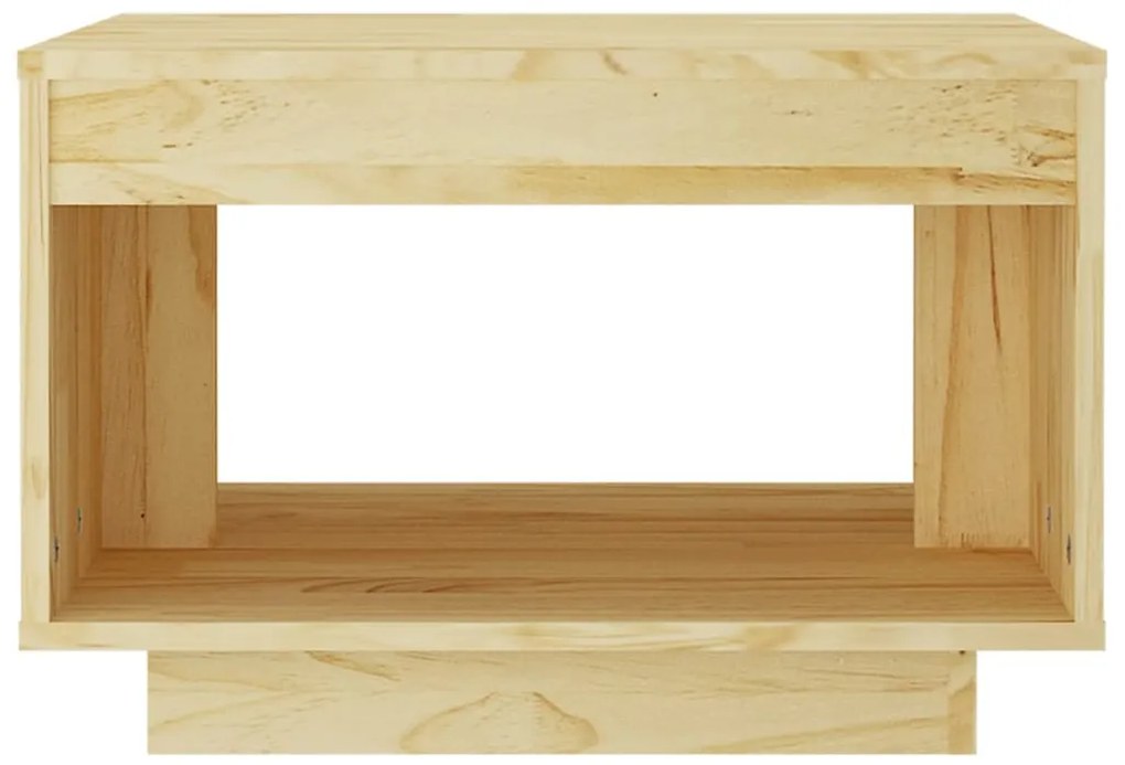 Mesa de centro 50x50x33,5 cm madeira de pinho maciça
