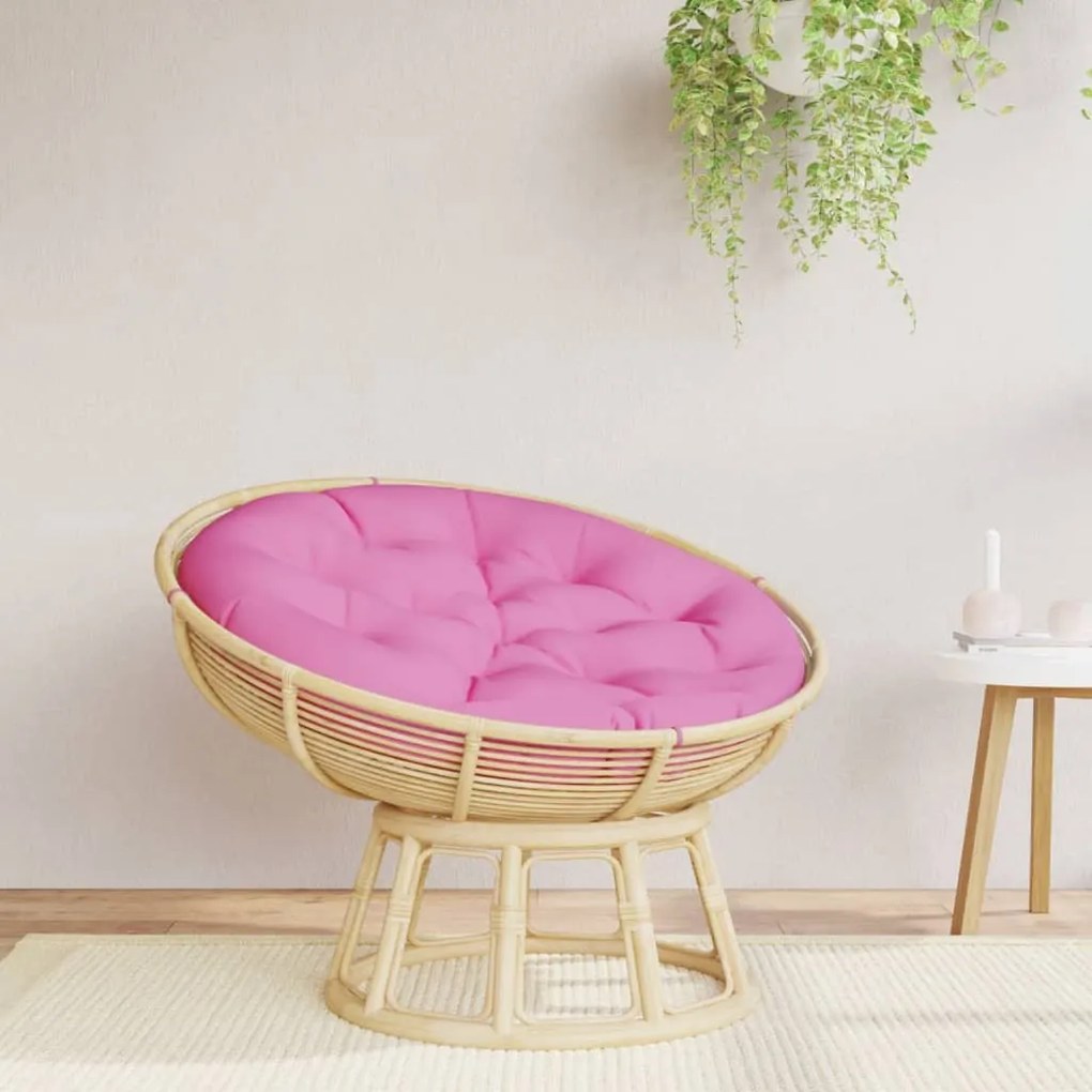 vidaXL Almofadão redondo Ø 100 x11 cm tecido oxford rosa