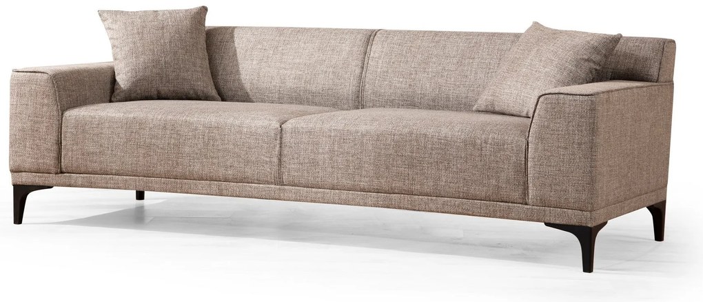 Sofá de 3 Lugares Petra – Cor Fawn – 215 x 87 x 86 cm