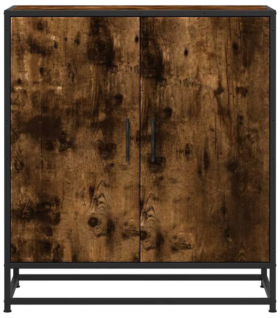 Aparador 68x35x76 cm deriv. de madeira/metal carvalho fumado