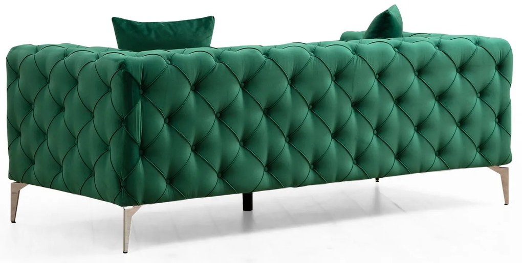Sofá de 2 Lugares Como – Verde – 197 cm x 70 cm x 90 cm