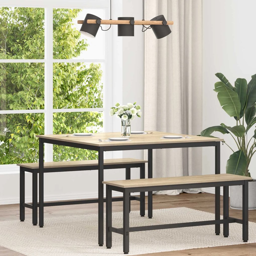 vidaXL Mesas de jantar METAL