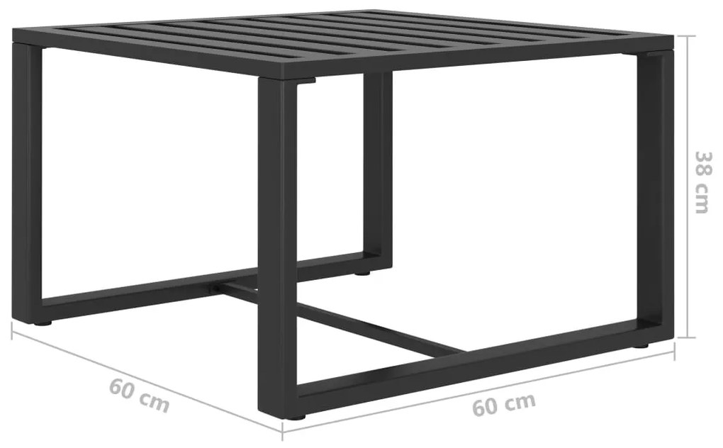 Mesa de centro alumínio antracite