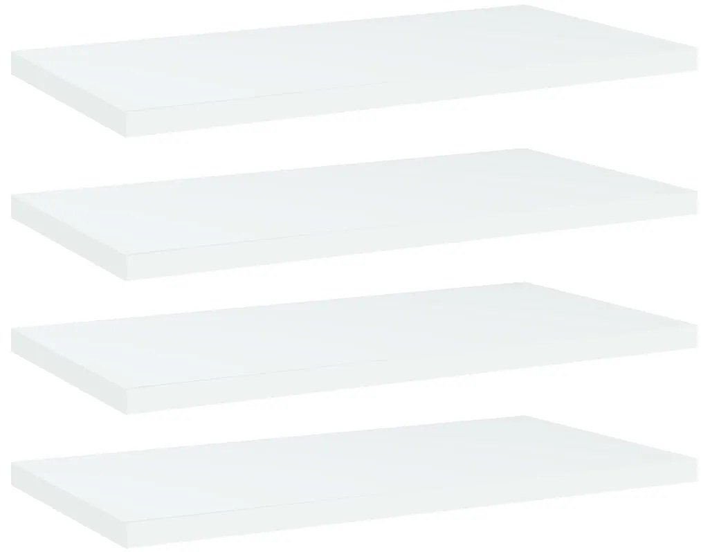 Prateleiras para estante 4 pcs 40x20x1,5cm contraplacado branco