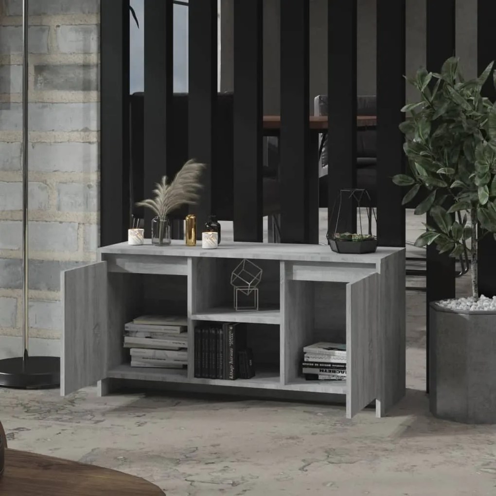 Móvel de TV 102x37,5x52,5 cm derivados madeira sonoma cinza