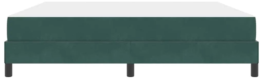 Cama box spring com colchão Verde Escuro 180 x 200 cm Veludo