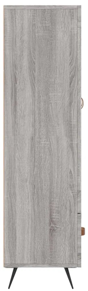 Armário alto derivados de madeira 69,5x31x115cm cinza sonoma