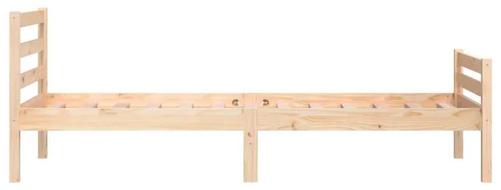 Estrutura de cama 90x200 cm madeira maciça
