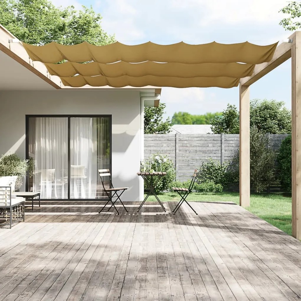 Toldo vertical 100x1200 cm tecido oxford bege