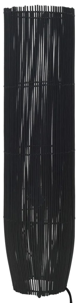 vidaXL Candeeiro de pé 61 cm E27 salgueiro preto