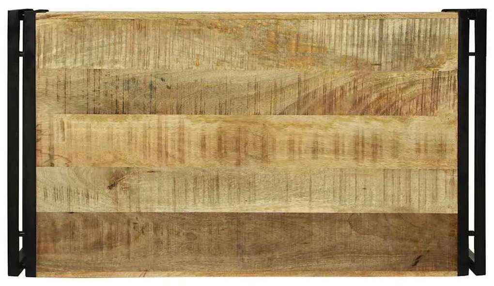 Mesa de Centro 90x50x38 cm Madeira Sólida Rústica