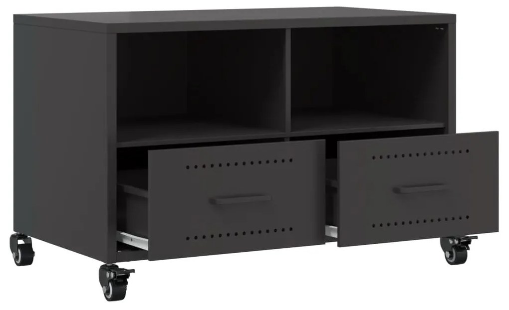 Móvel de TV 68x39x43,5 cm aço preto