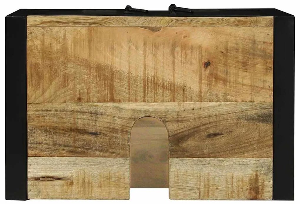 Armário de Pia 55x35x60 cm Madeira Sólida de Mangueira Rugosa