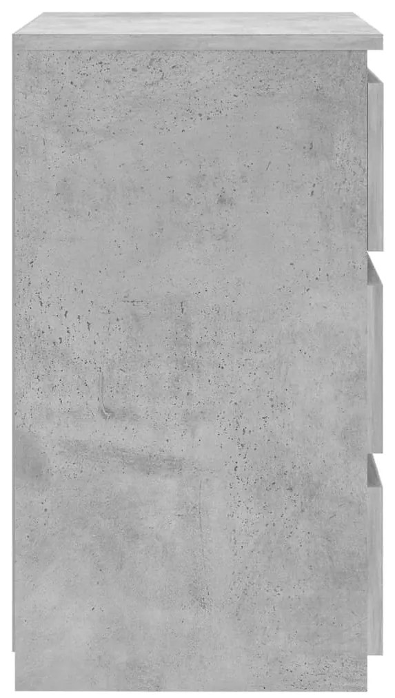 Mesa de cabeceira derivados de madeira cinzento cimento