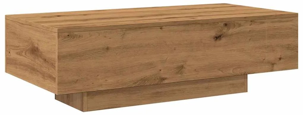 Mesa centro 100x49,5x31 cm derivados madeira carvalho artisiano