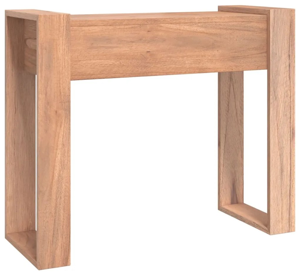 Mesa consola 90x35x75 cm madeira de teca maciça