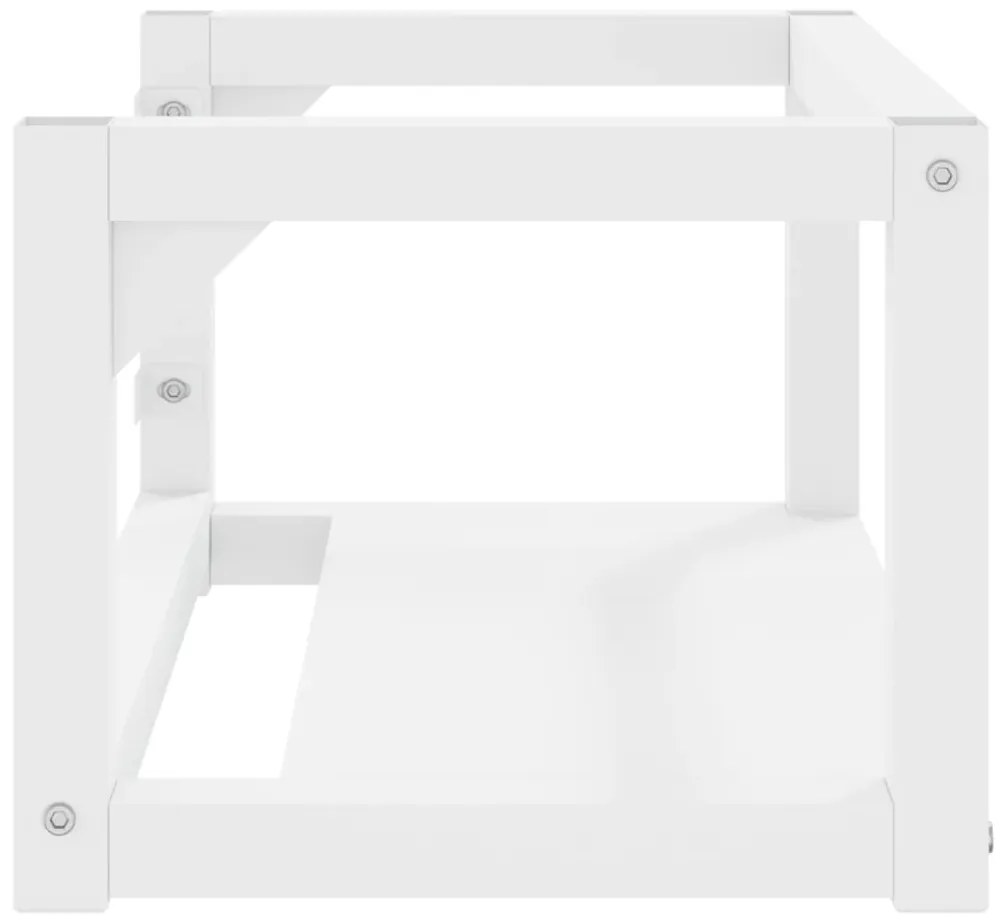 Estrutura de parede p/ lavatório ferro 59x38x31 cm branco