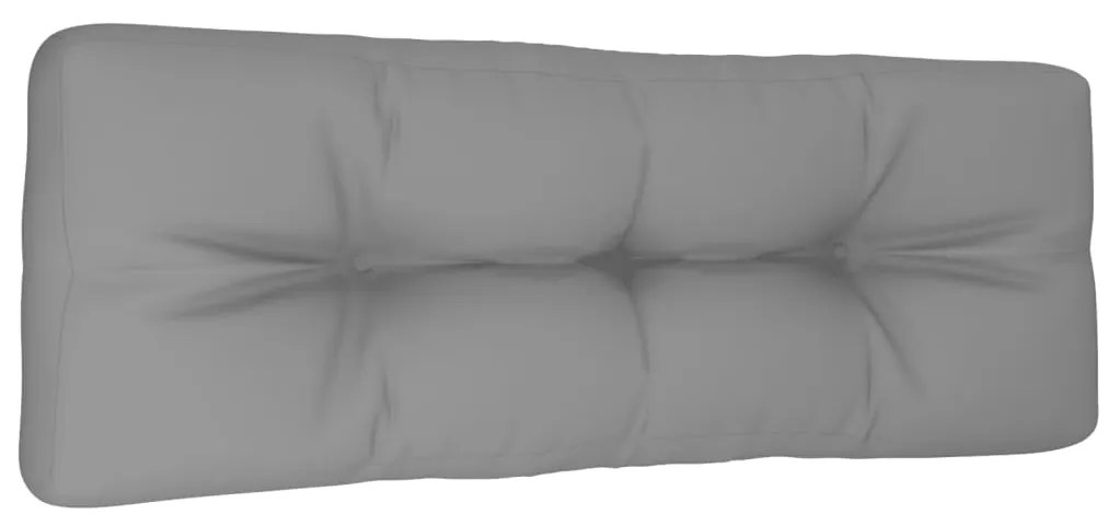 Almofadão para sofá de paletes 120x40x12 cm tecido cinza