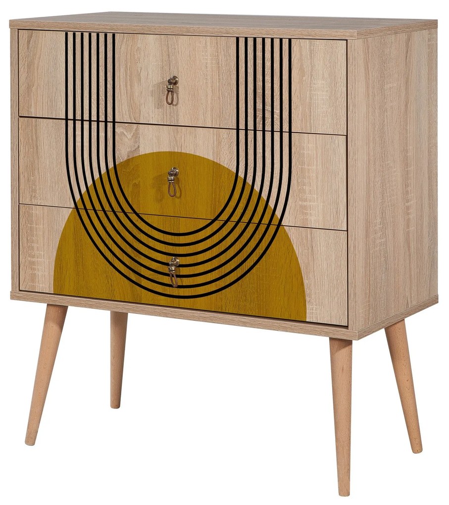 Cómoda City Trio – Multicolor – 80x89x40 cm