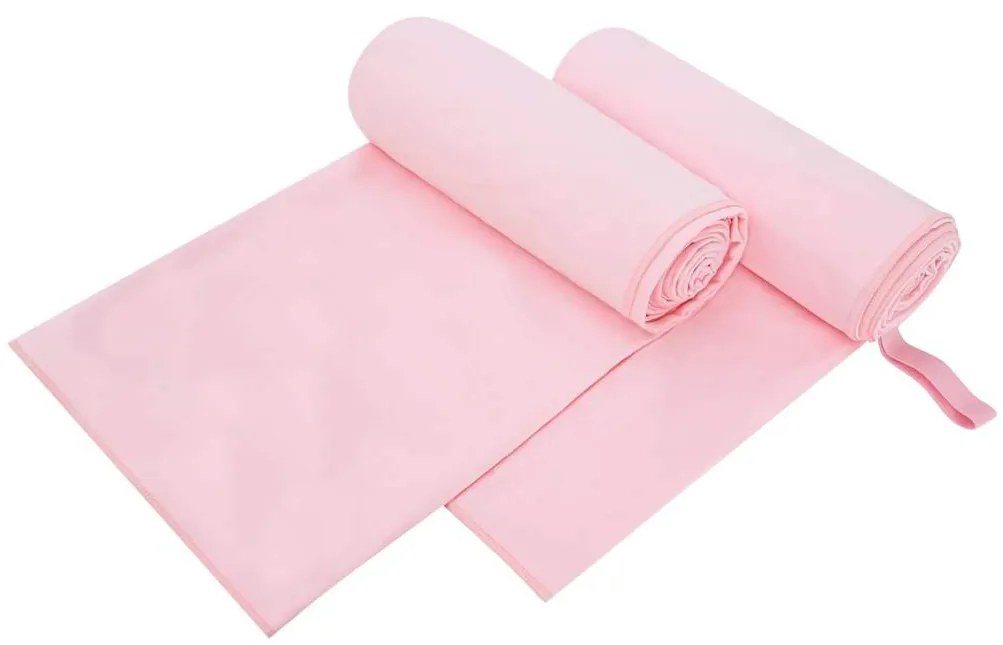 vidaXL Toalhas Esportivas 2 pcs Rosa 200 x 100 cm
