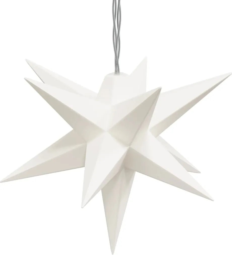 Luzes de Natal 10 LEDs 10 cm branco