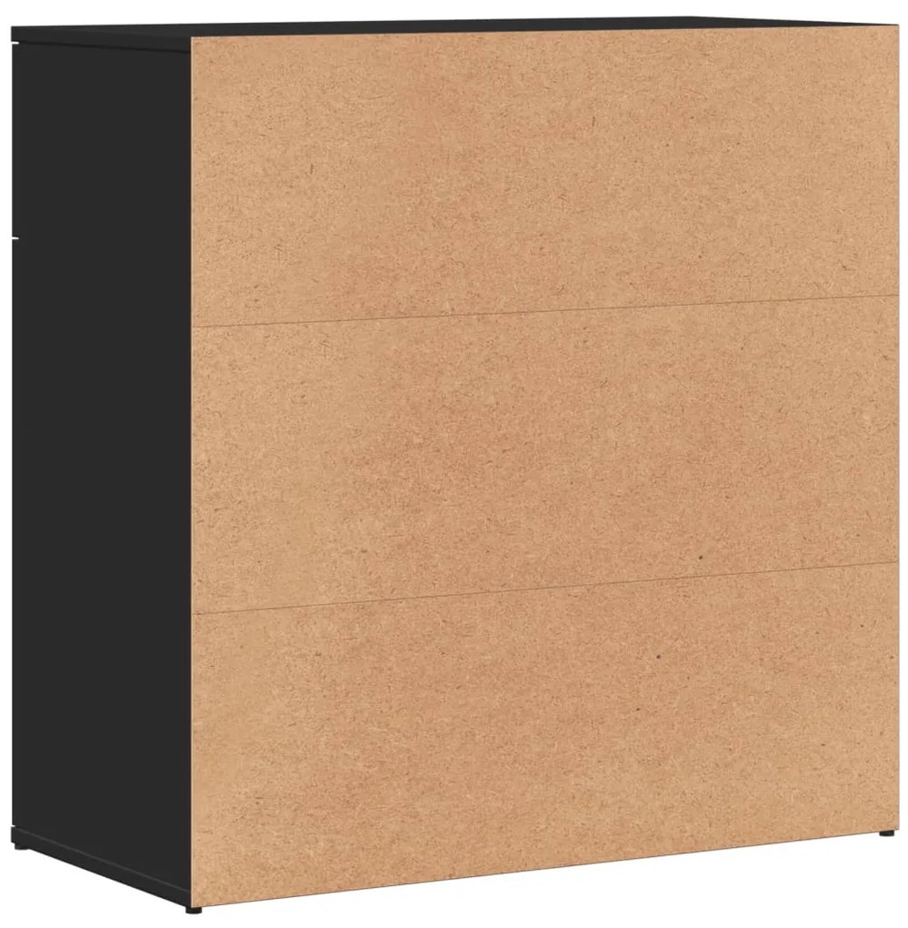 Aparadores 2 pcs 79x38x80 cm derivados de madeira preto
