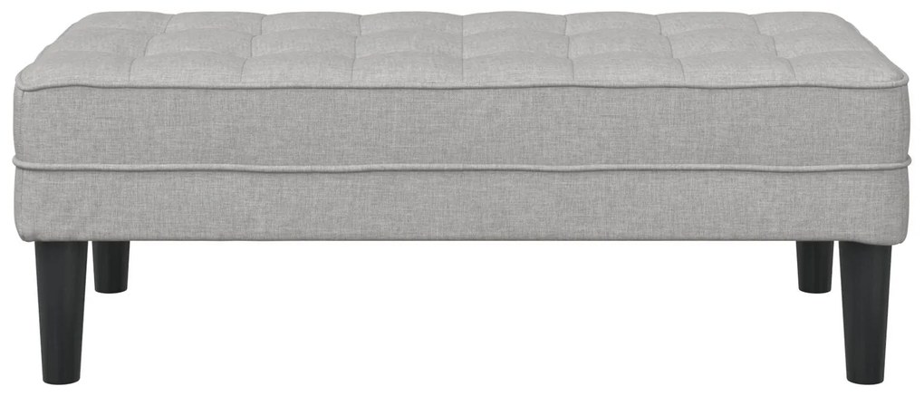 Banco vidaXL Cinza Nuvem 113x57x39 cm Tecido