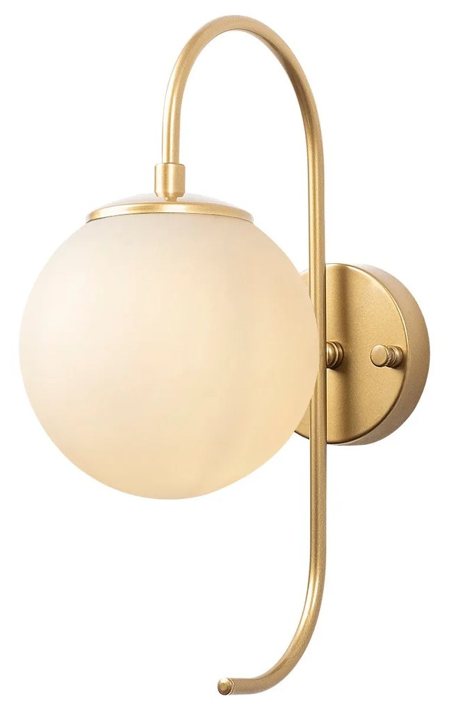Candeeiro de Parede Jewel – Ouro Brilhante – 15 x 27 cm