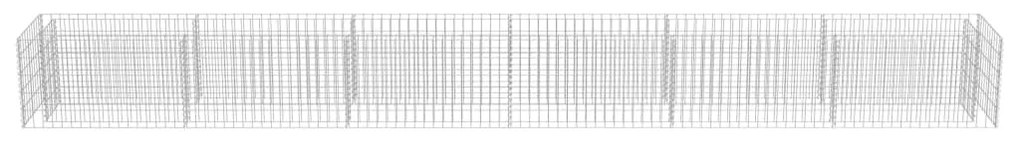 Canteiro elevado/cesto gabião 540x50x50 cm aço galvanizado