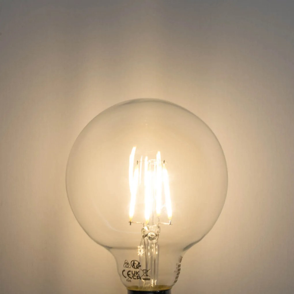 Conjunto de 5 Lâmpadas LED E27 Reguláveis G95 5W 450LM 3000K