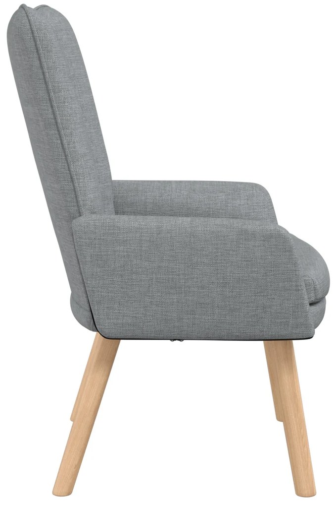 Poltrona Relaxante vidaXL em Tecido Cinzento-Claro