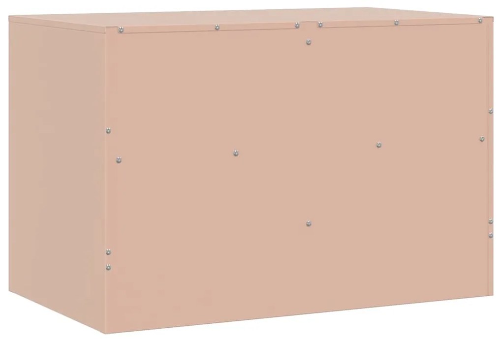 Móveis de TV 2 pcs 67x39x44 cm aço rosa